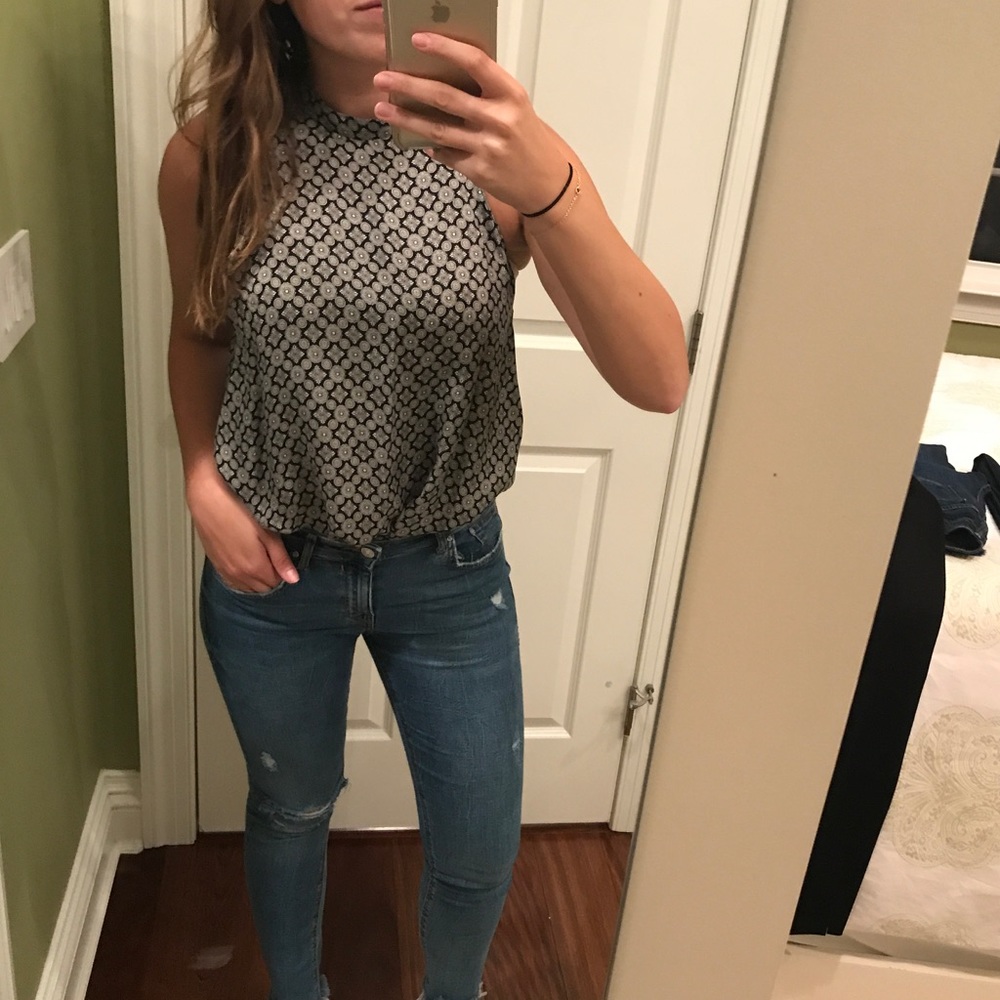 Zara NEVER WORN W TAGS High Neck Tank