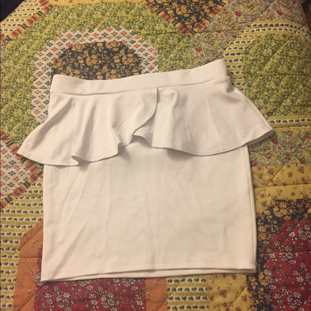 White skirt