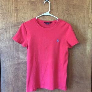 Vintage red Ralph Lauren Sport tee shirt