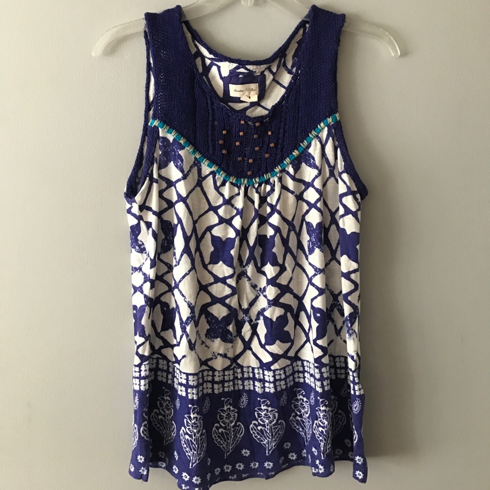 Anthropologie knit tank top