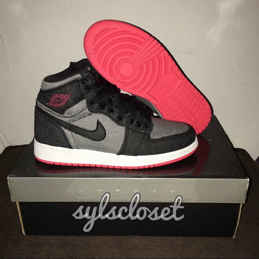 Air Jordan 1 Retro (GS) Canvas High/Alarming Red