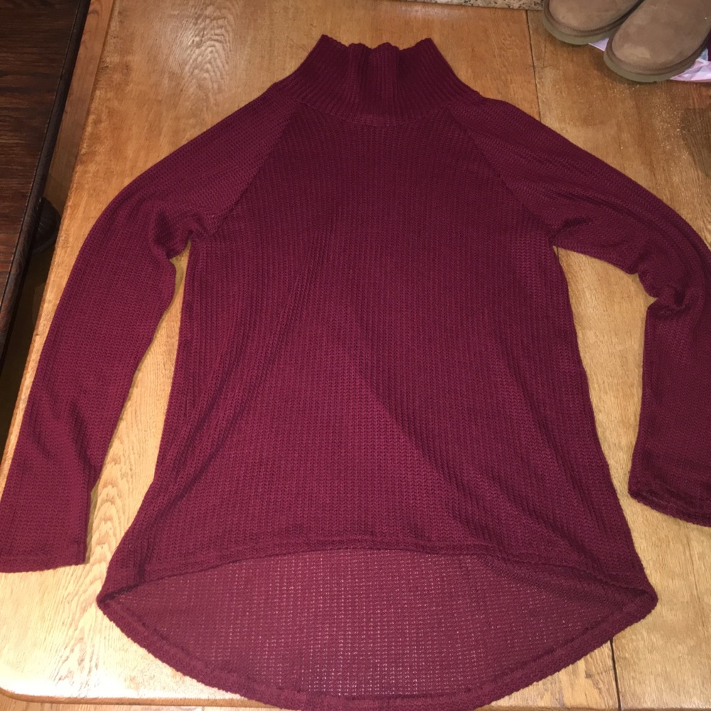 Women's Oversized Cranberry Sweater