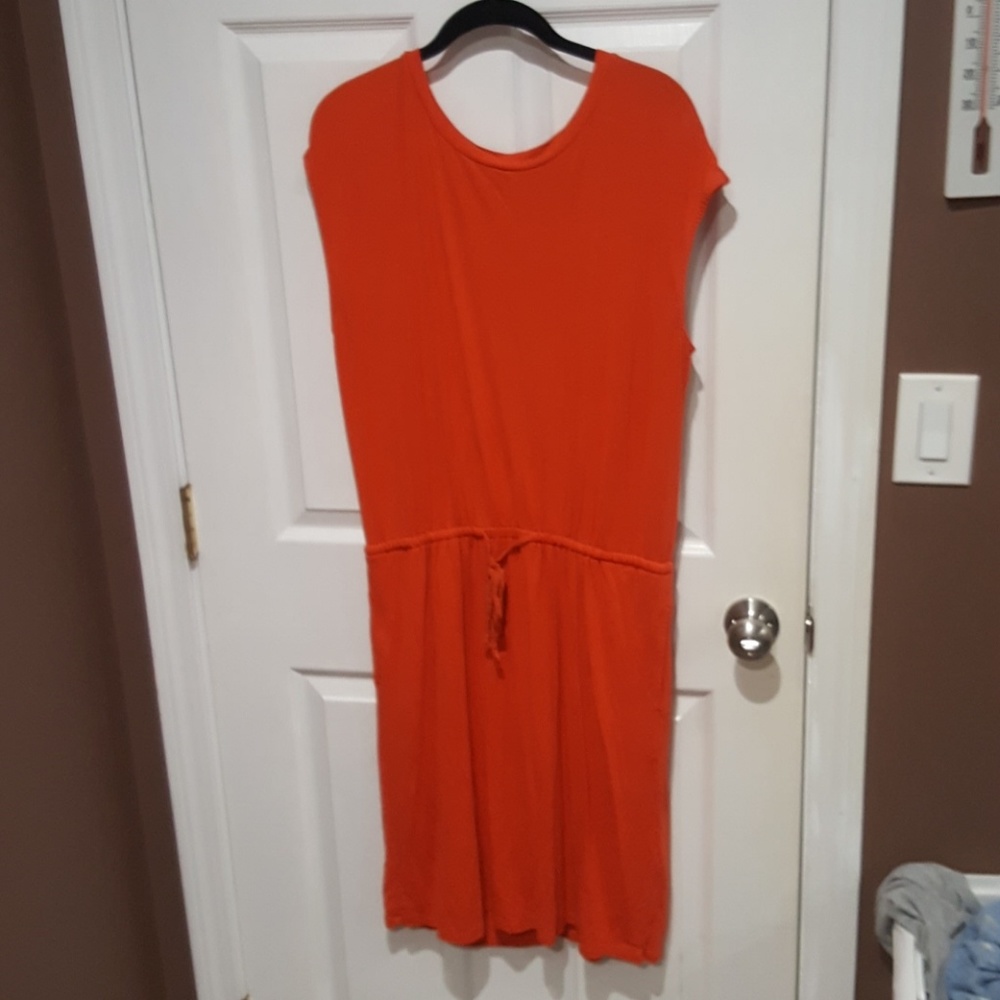 Red dress size large Banana Republic
