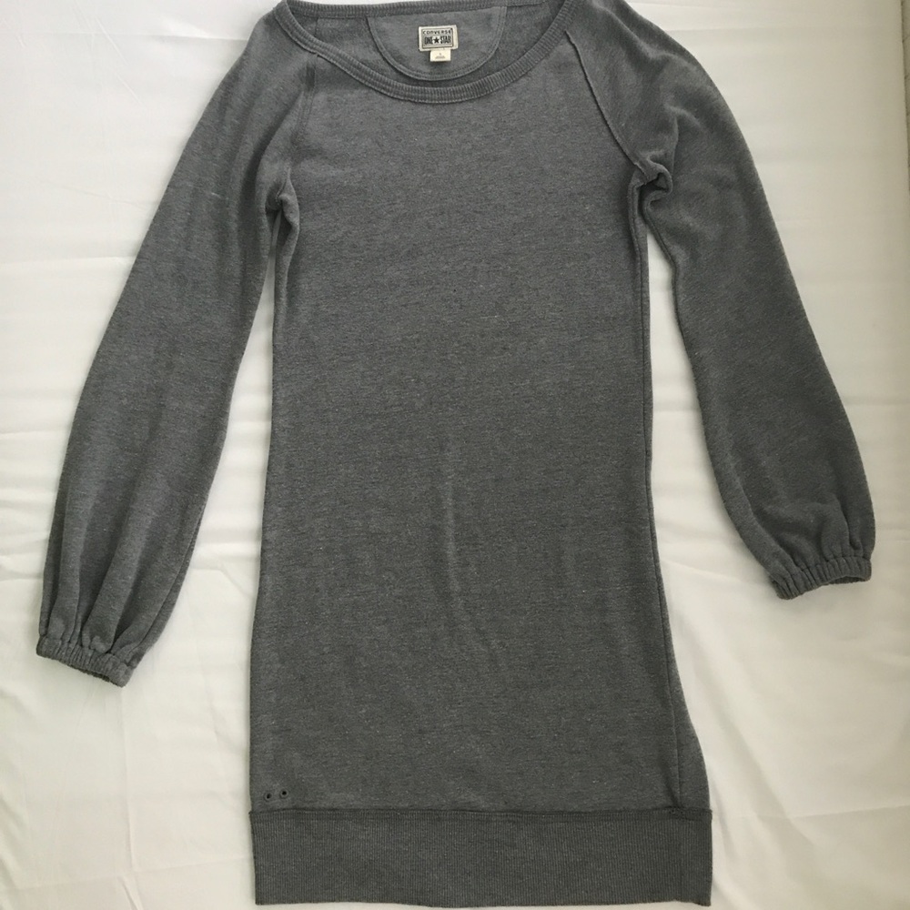 Grey sweater dress