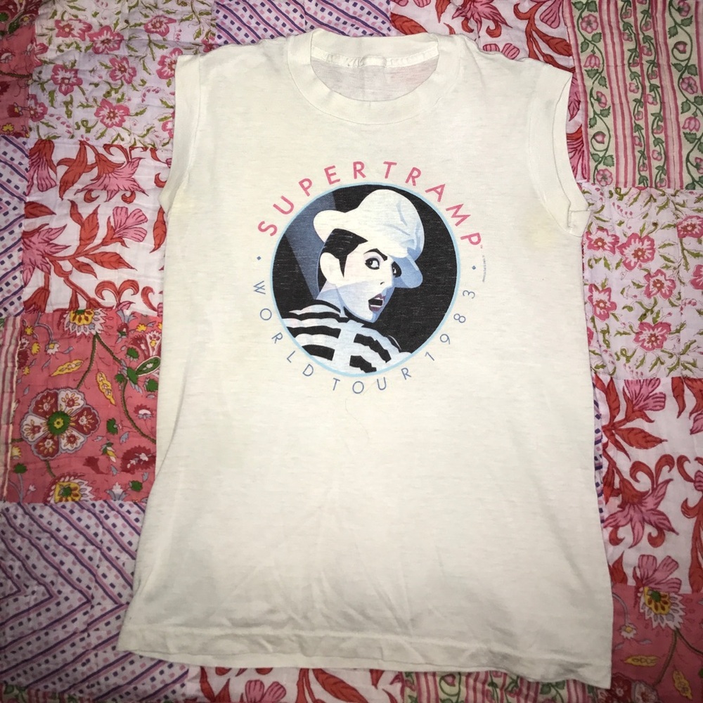 Super tramp world tour vintage 80s tee