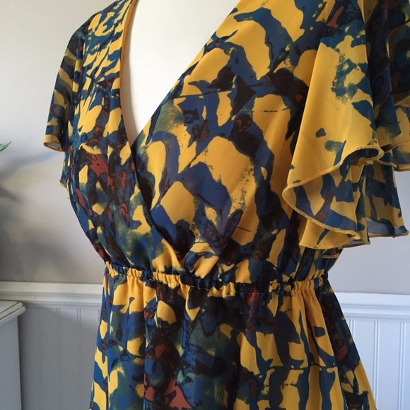 Chiffon Mac+Jac Flutter Sleeve Dress - Medium - Picture 4 of 6