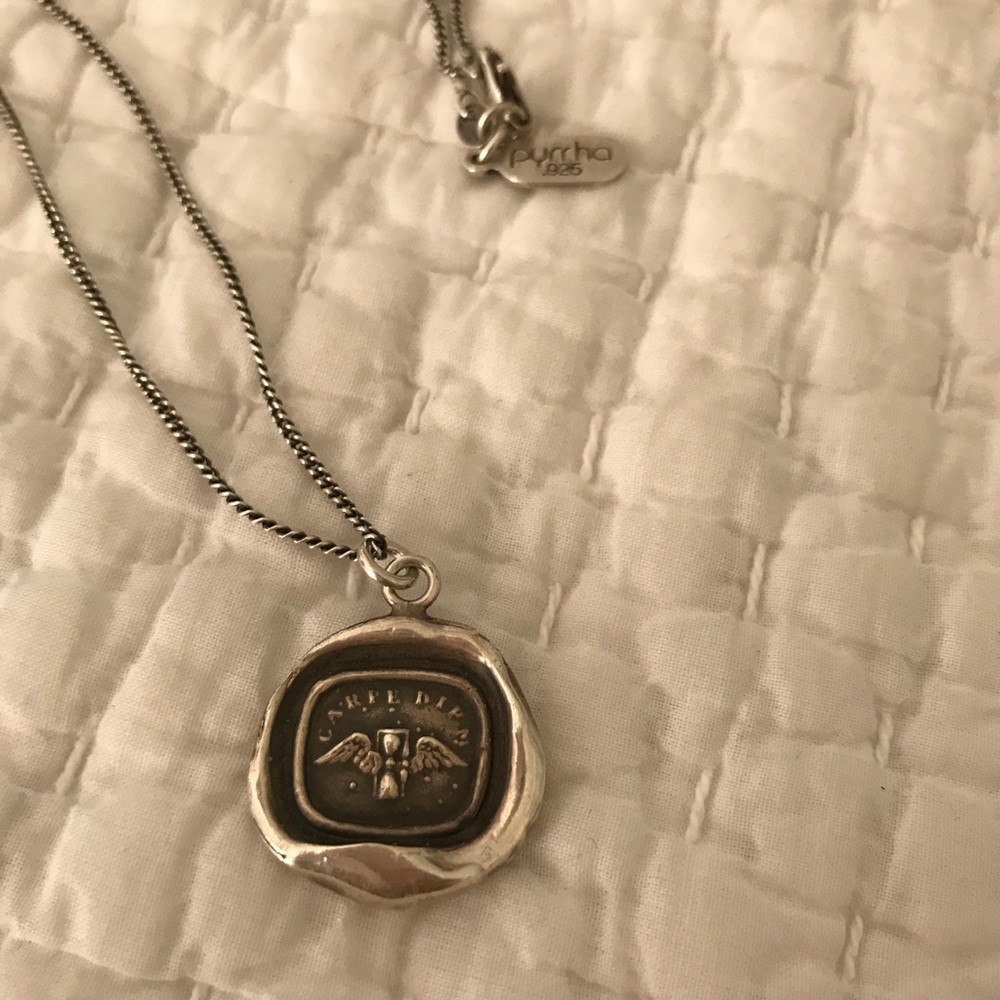 Sterling silver Pyrrha 18" necklace