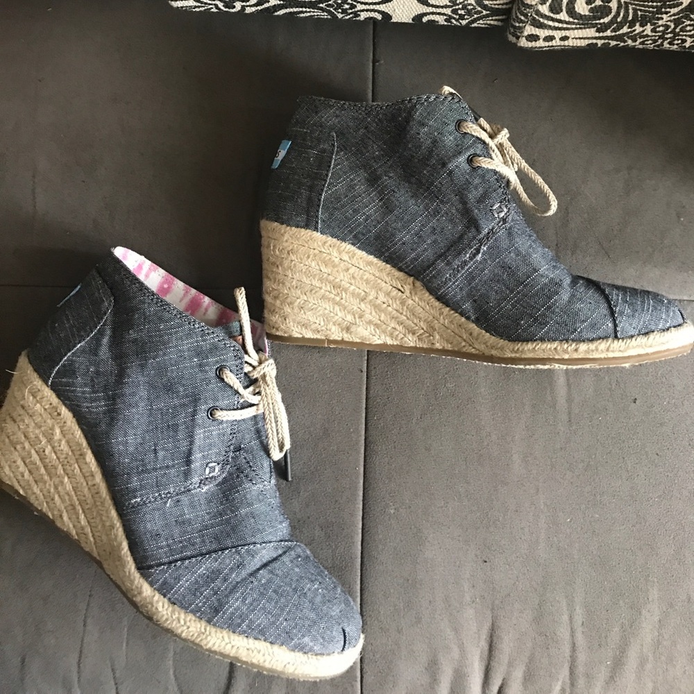 Toms Bootie Wedges