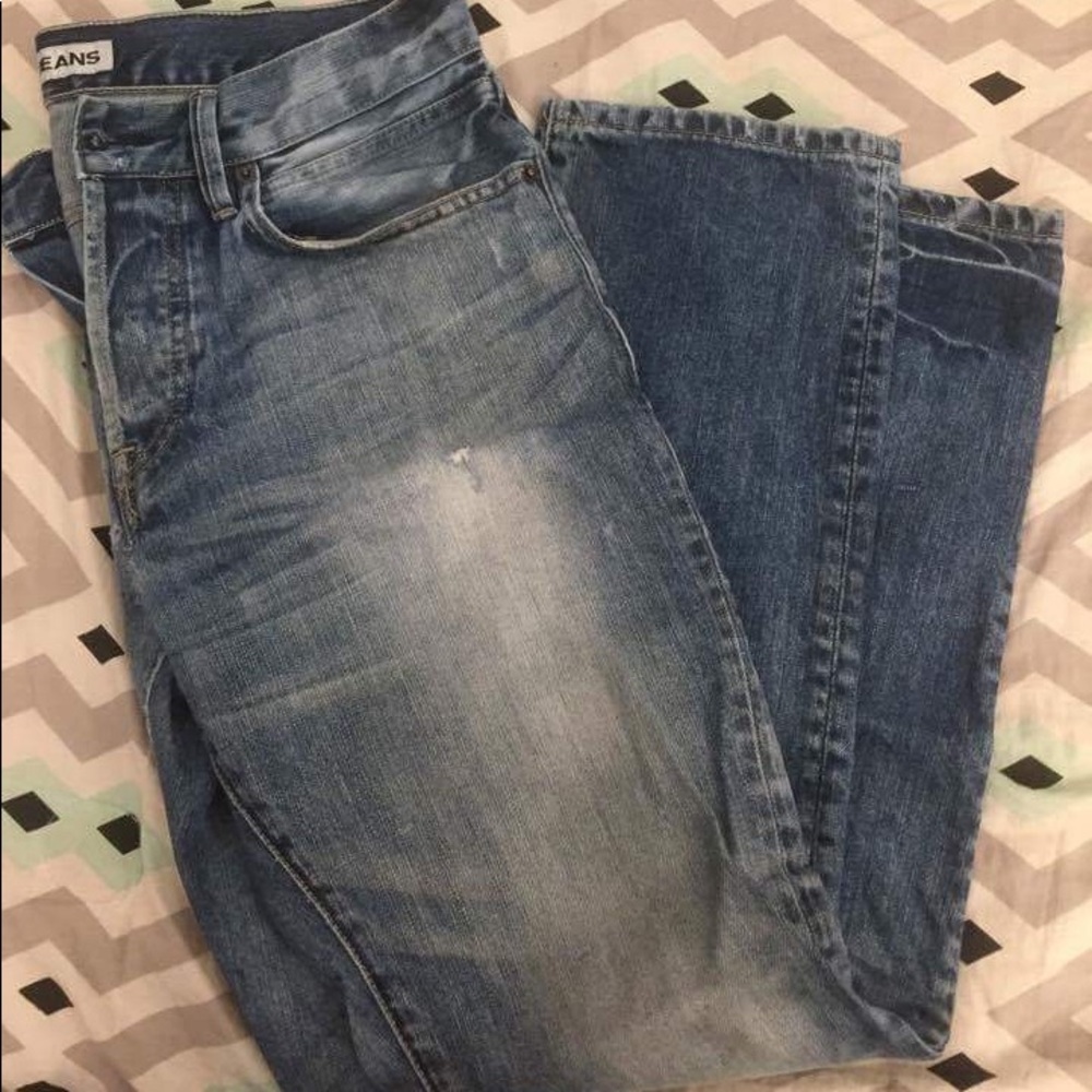 Light blue faded express jeans