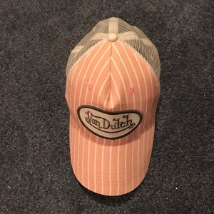Pink Von Dutch trucker hat