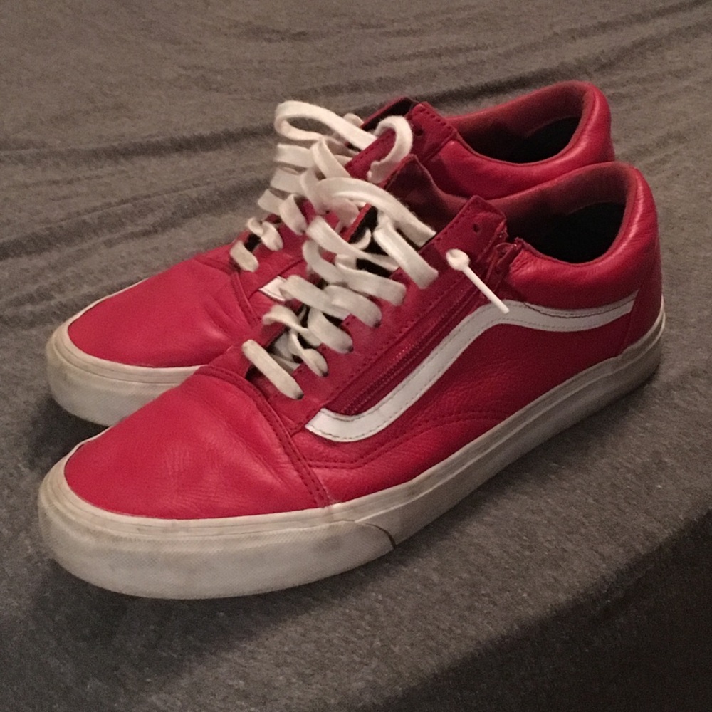 Vans old skool leather zip