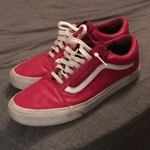 Vans old skool leather zip