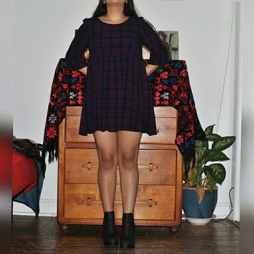Red/blue Plaid Dress