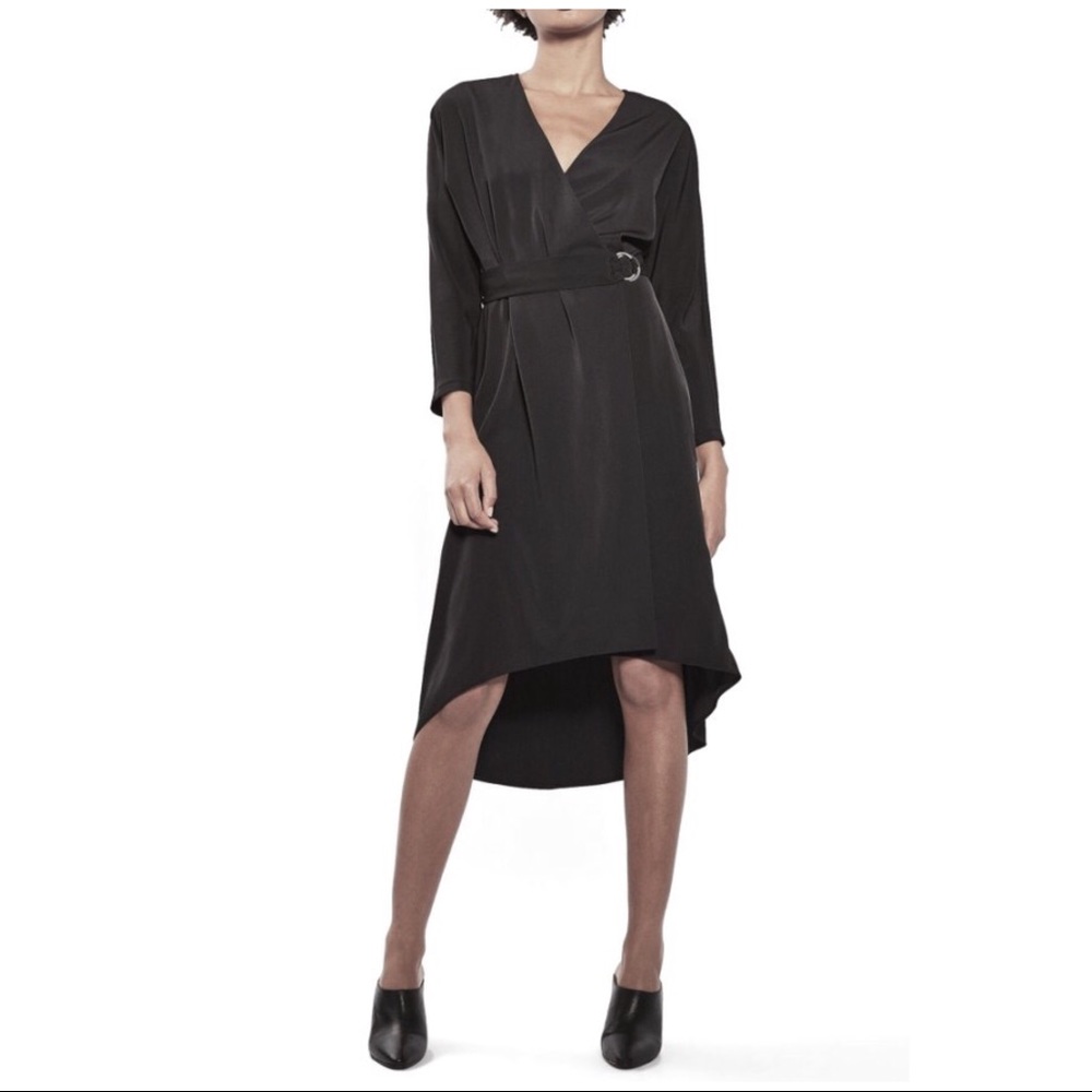 TOPSHOP O-RING WRAP DRESS - Picture 2 of 6