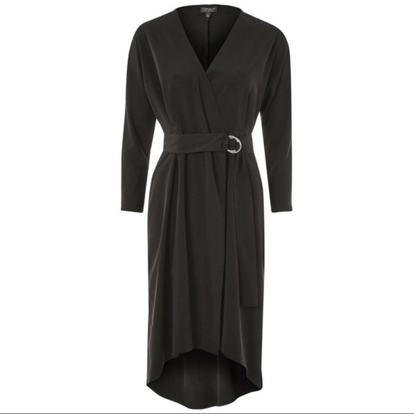 TOPSHOP O-RING WRAP DRESS - Picture 5 of 6