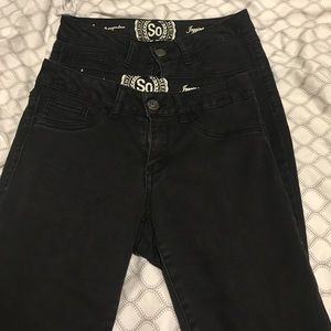 Two Pair of Black Jeggings