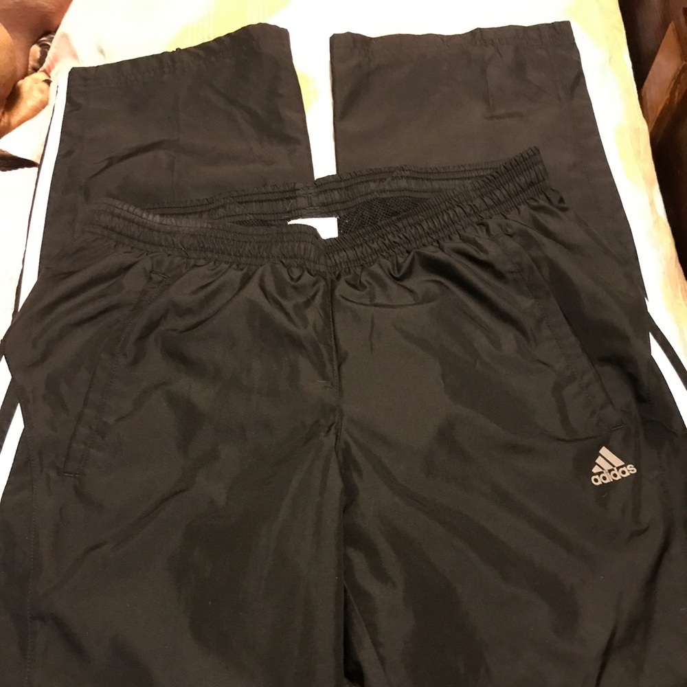 Adidas three stripe track pants