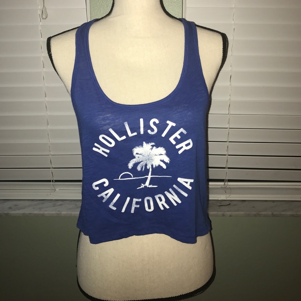 Hollister crop top with razor back tank