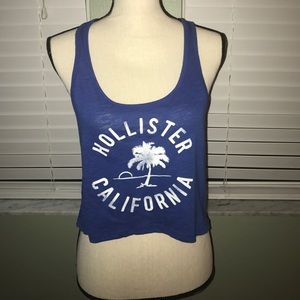 Hollister crop top with razor back tank