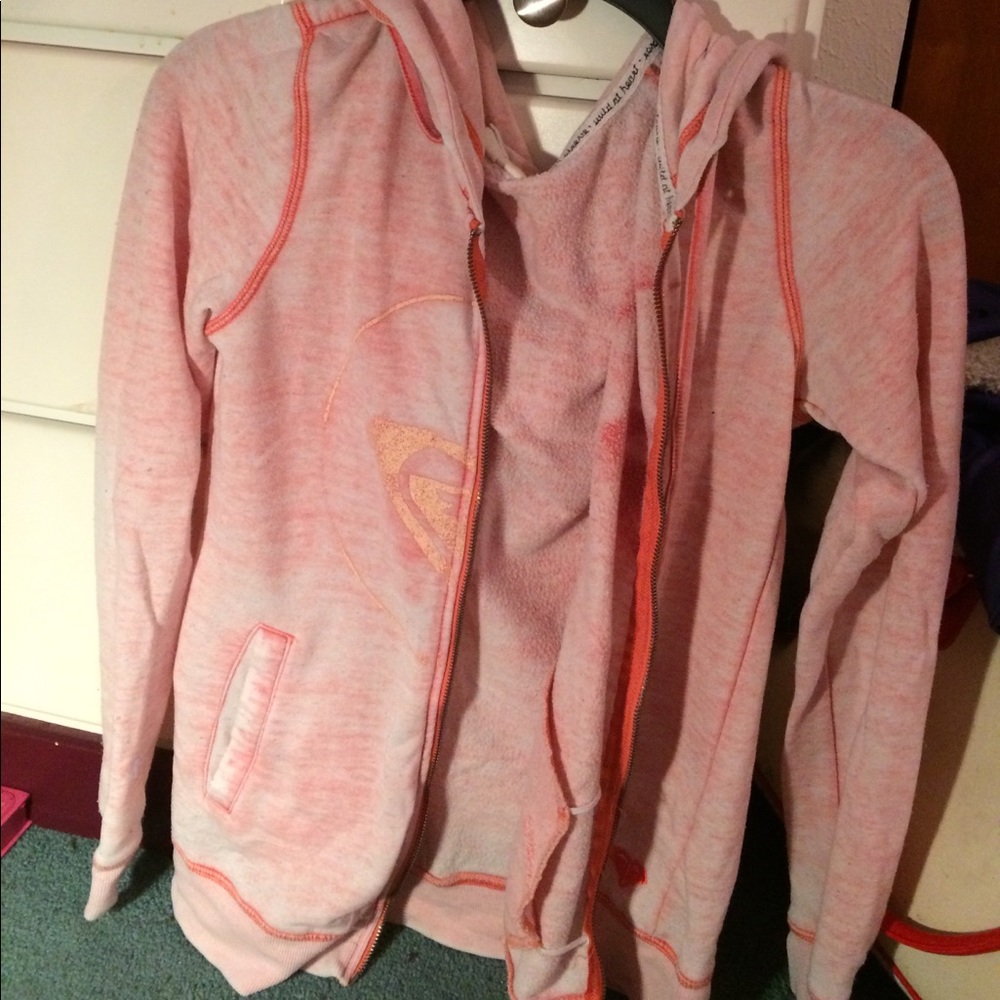 pink jacket (doesn't zip up)