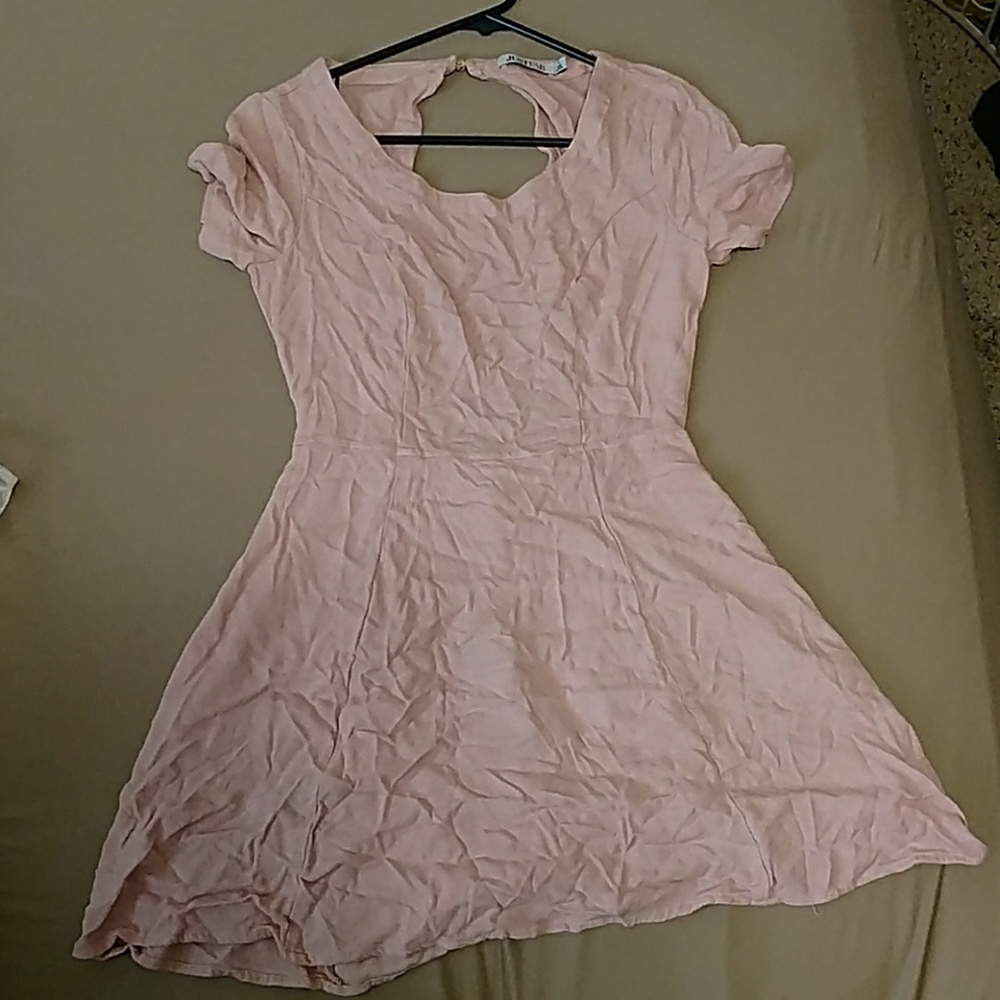 Open back mini dress