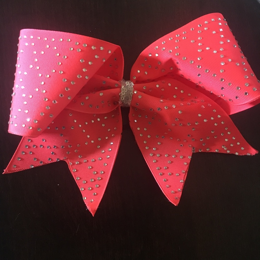 Rhinestone cheer bow