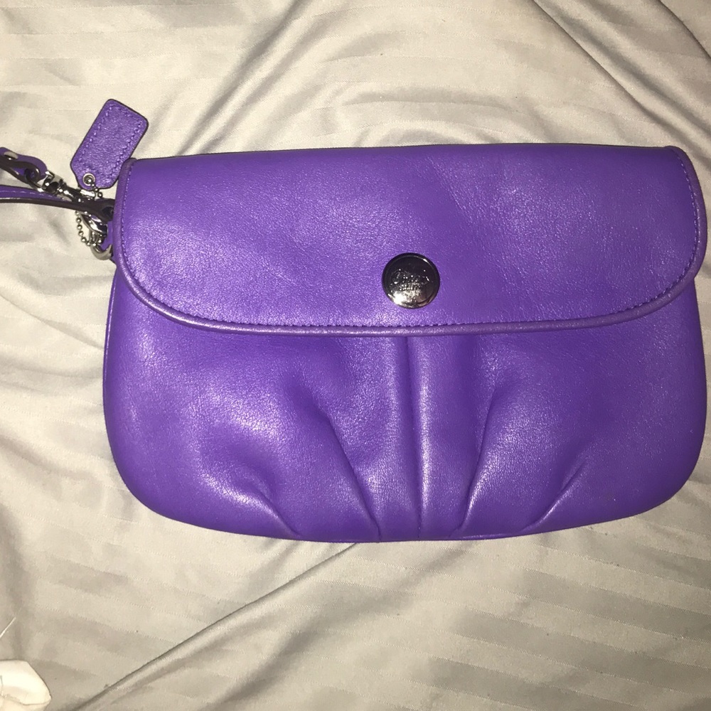 Coach clutch wristlet