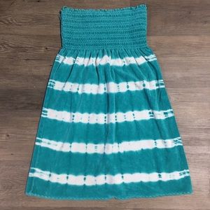 Turquoise Tie-Dye Swimsuit Cover-Up