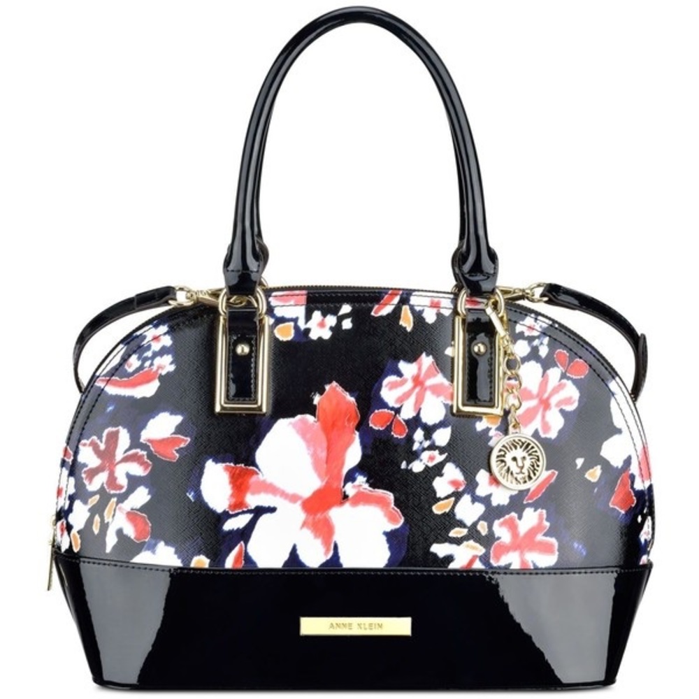 Anne Klein floral satchel