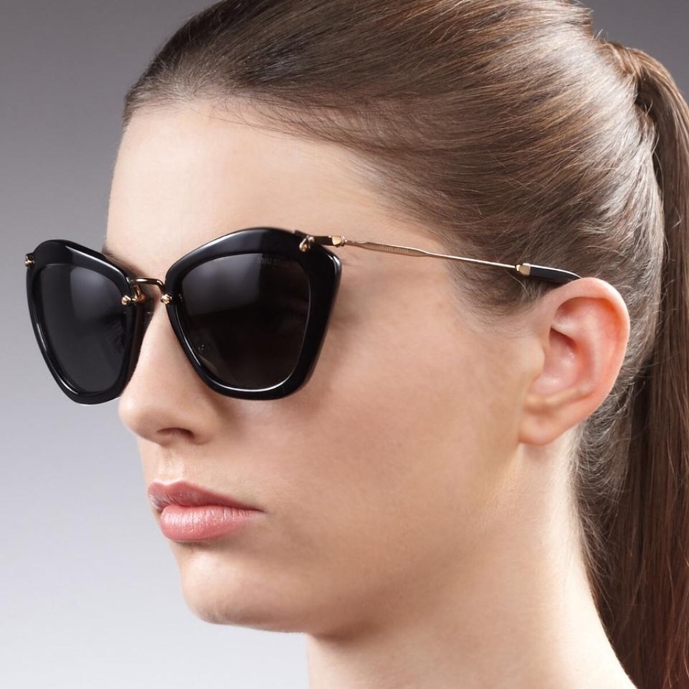 🚫SOLD🚫 MIU MIU Black Butterfly Sunglasses, 55mm - Picture 4 of 4