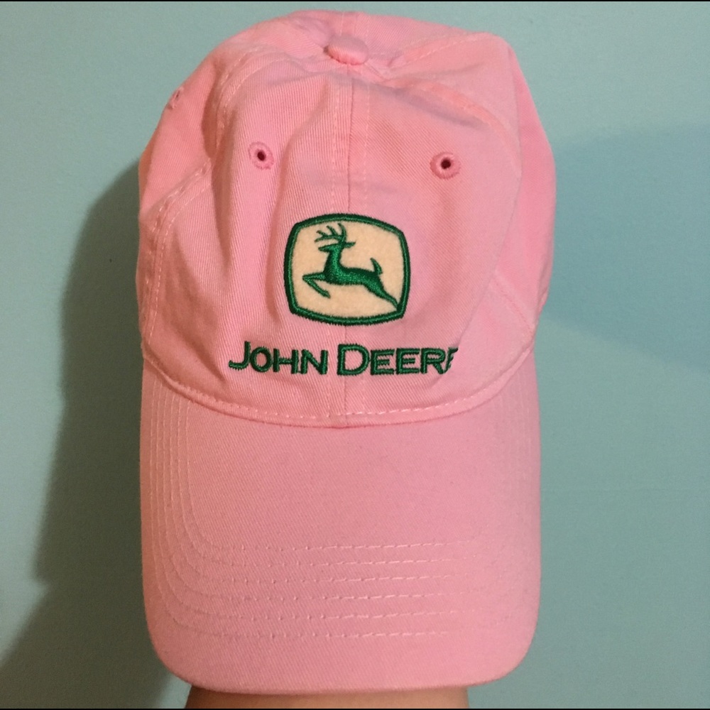 Pink John Deere Logo Hat Baseball Cap