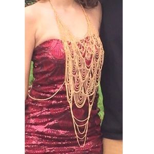 Intricate Gold Body Chain