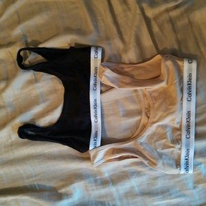 Am selling two Calvin Klein sport bras