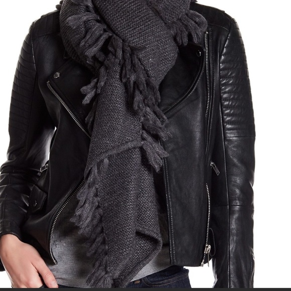Rebecca Minkoff Accessories - Rebecca Minkoff Asymmetrical Fringe Muffler