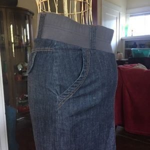 MA Denim Maternity Skirt