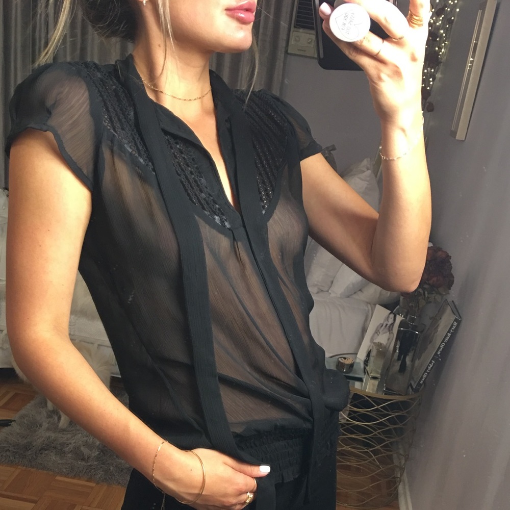 ~ Black Blouse ~ Small ~ Classy ~