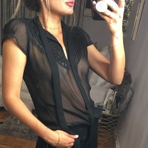 ~ Black Blouse ~ Small ~ Classy ~