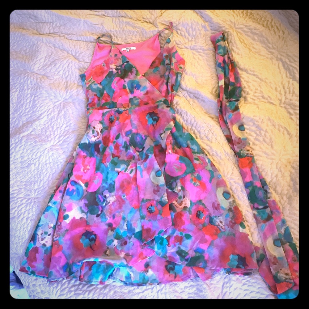 Stunning chiffon wrap dress