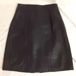 Vintage genuine leather skirt size 10