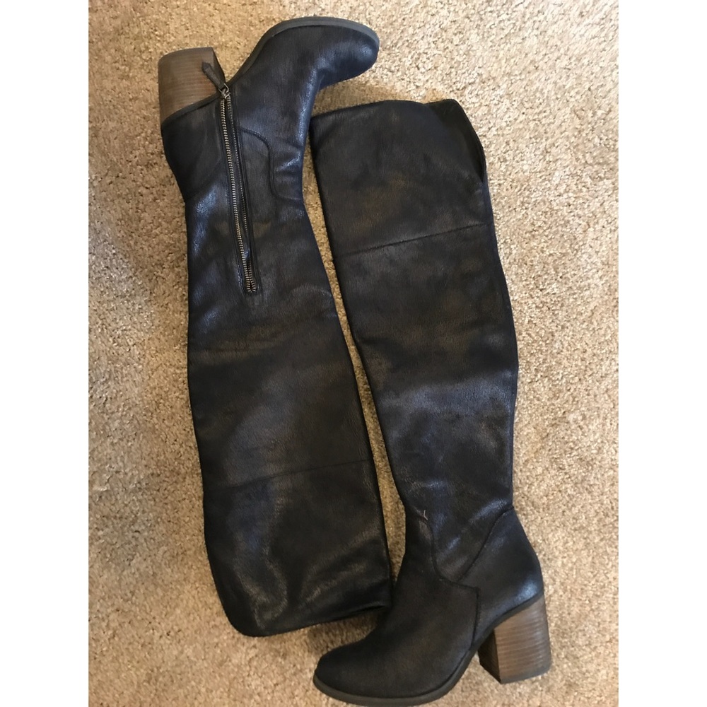 Hinge - Over The Knee Heeled Boots