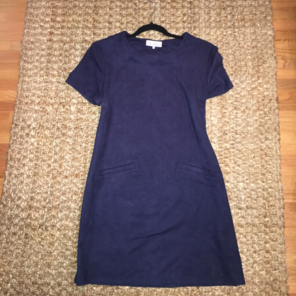 Suede Pocket Dress