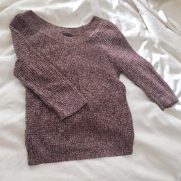 Club Monaco Sweater - burgundy, white and black - Picture 2 of 4