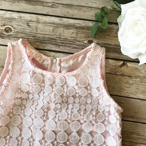 Biscotti Pink and White Lace Dress - Sz 5t (EUC)