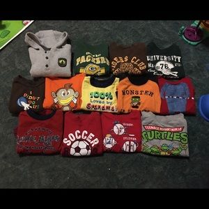 Boys 18-24 months long sleeve bundle. 13 shirts
