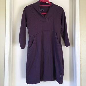 Columbia 3/4 Sleeve Plum Dress