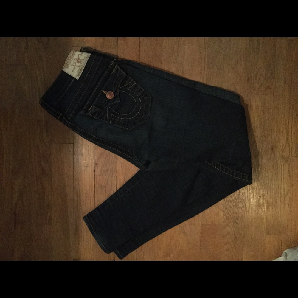 True Religion Stretch Dark Wash Jeans