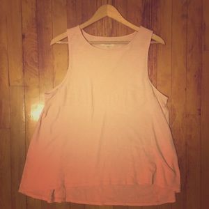 Madewell slouchy pink tank top