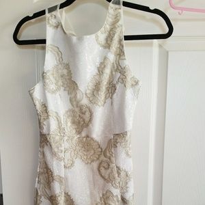 White and gold dress