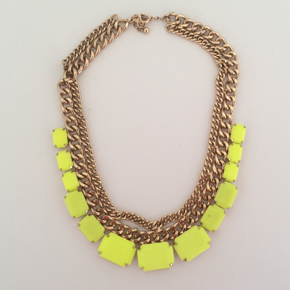 Neon green necklace