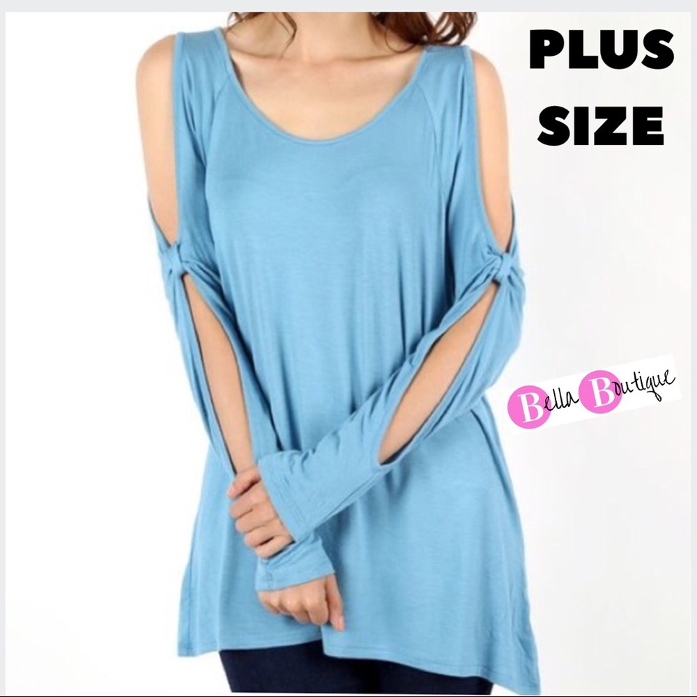 ✨HP✨PLUS SIZE 🔥SEXY COLD SLEEVE TUNIC
